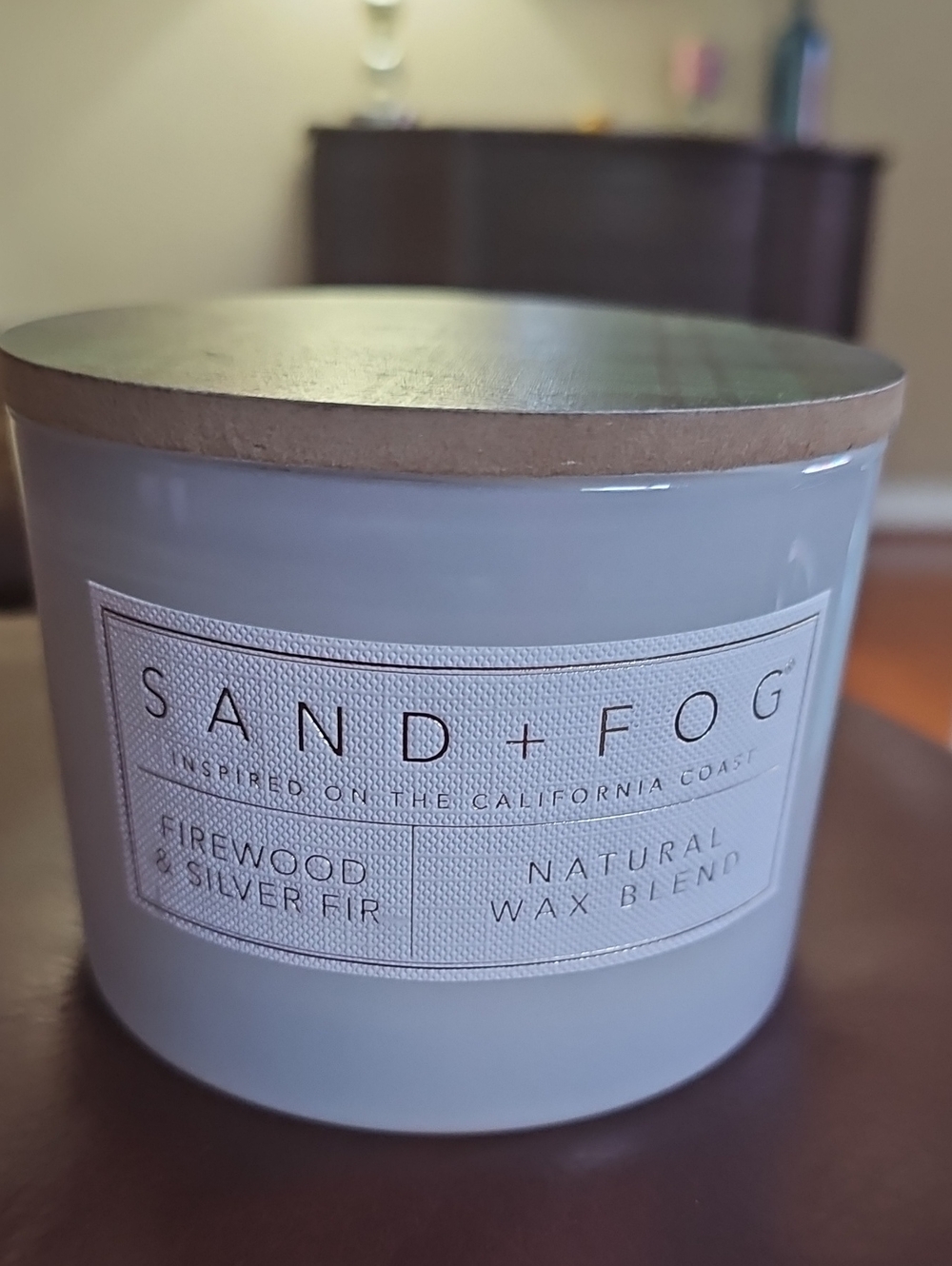 Sand & Fog 2-Wick Candle ~ Firewood & Silver Fir ~ Natural Wax Blend ~ 12 oz